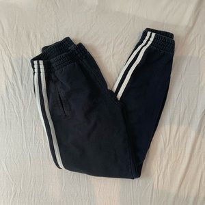 John Galt Navy Blue Joggers With Racing Stripes